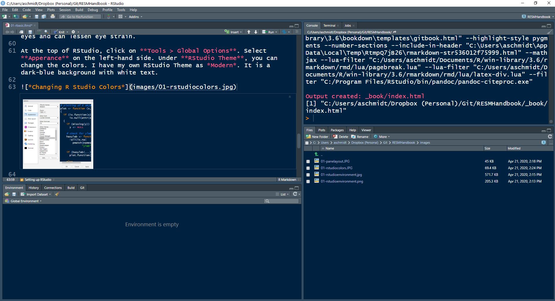 A More Comfortable RStudio