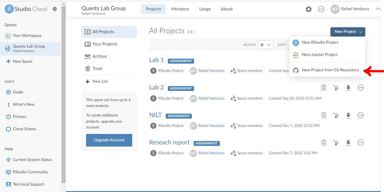 New project from GitHub.
