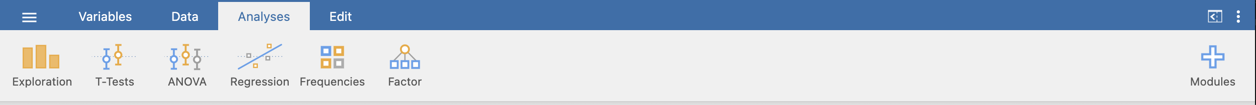 เมนู Analyses