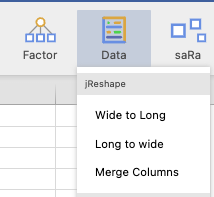 icon ชื่อ Data ของโมดูล jReshape