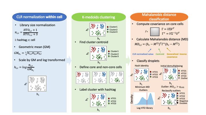 Schematic workflow of CMDdemux.
